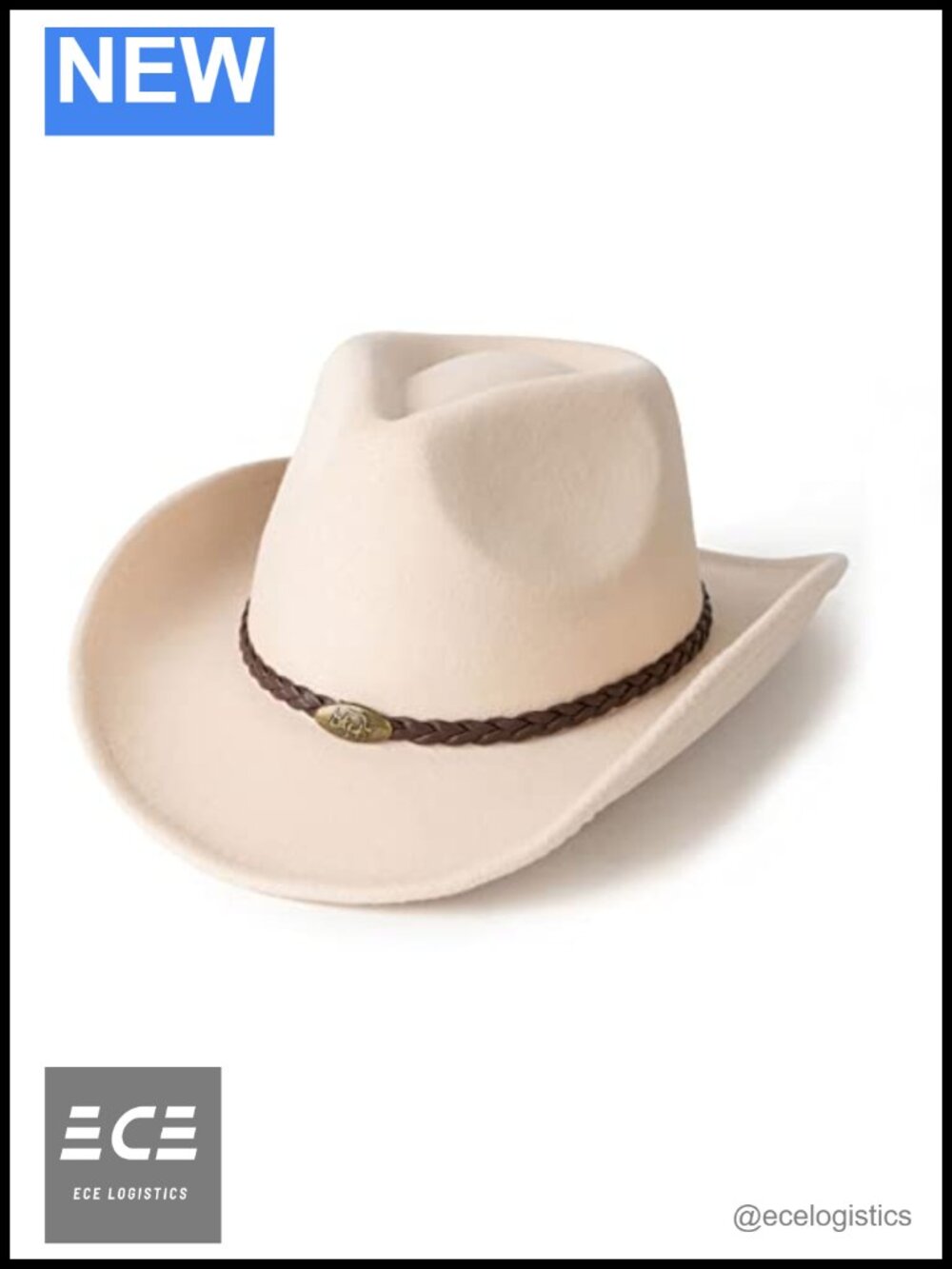 Wide Brim Western Cowboy Hat Cotton Polyester